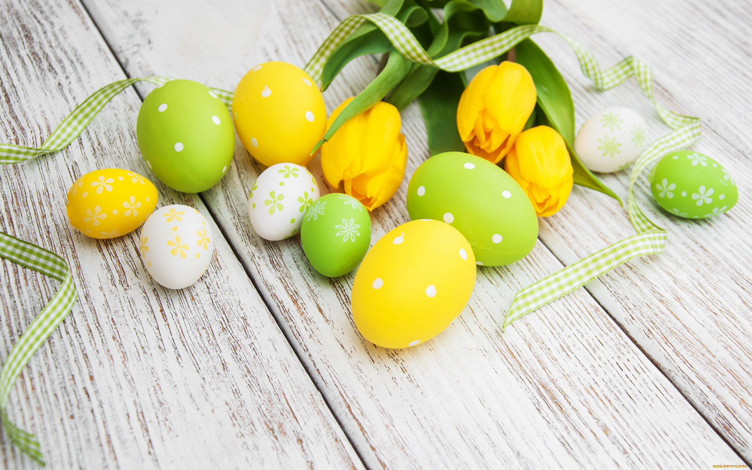 , , , , , , colorful, , happy, yellow, wood, flowers, tulips, easter, eggs, decoration